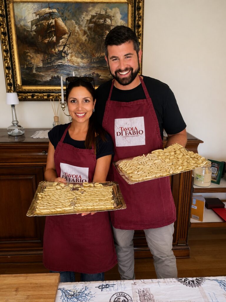 Silvan und Sara zeigen ihre Pasta mit Hartweizenmehl